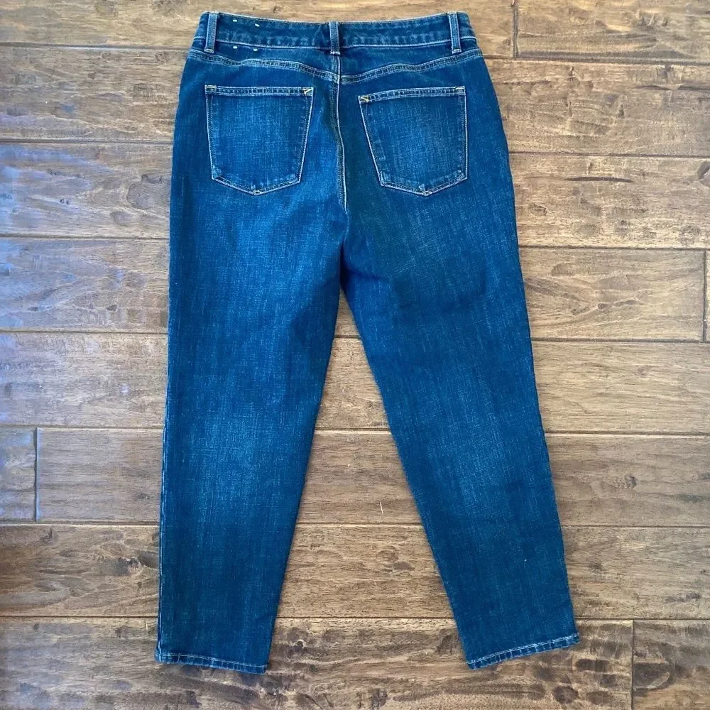 Talbots Dark Wash Everyday Relaxed Fit Denim Jeans Women's 8 - Picture 2 of 8